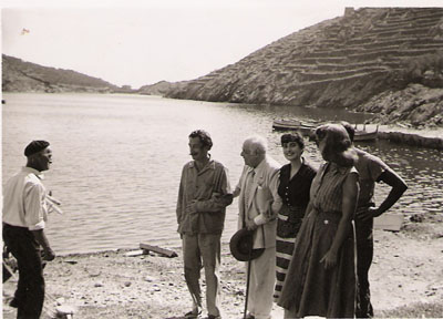 Con Salvador Dalí y Mercedes de Prat