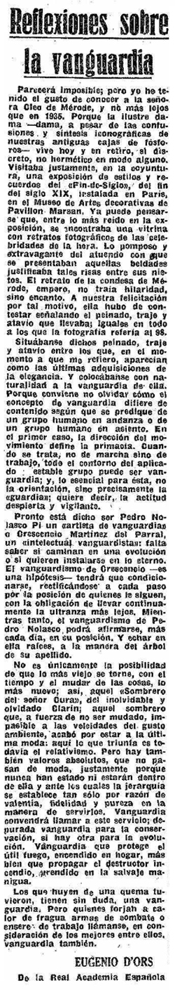 Glosas en La Vanguardia