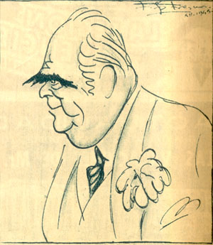 Caricatura de E. d'Ors