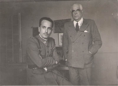 Con su hijo Juan Pablo