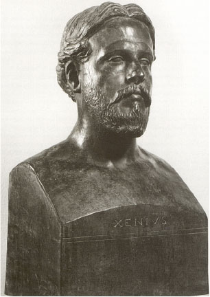 Escultura de E. d'Ors de J. Clar&aacute;